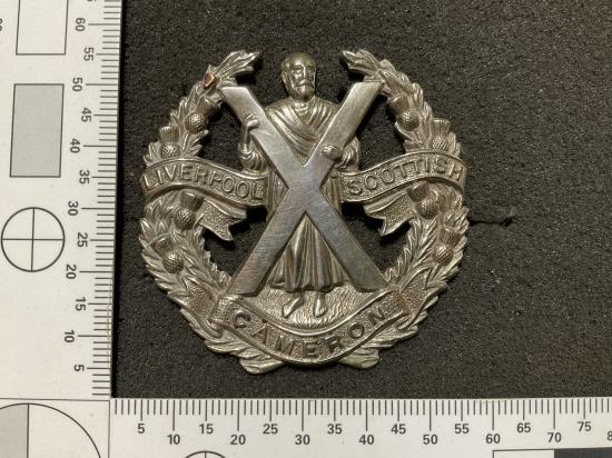 Gradia Militaria - WW2 Liverpool Scottish (Cameron) Highlanders cap badge