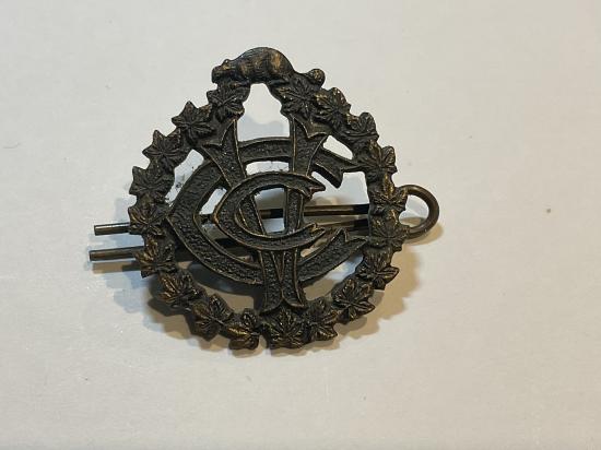 Gradia Militaria - WW1 Canadian Army Veterinary Corps collar badge