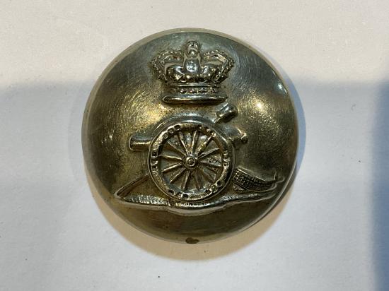 Gradia Militaria - QVC Royal Artillery Volunteers white metal button by Samuel Bros