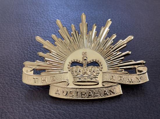Gradia Militaria - Australian military Forces current issue Rising Sun hat badge