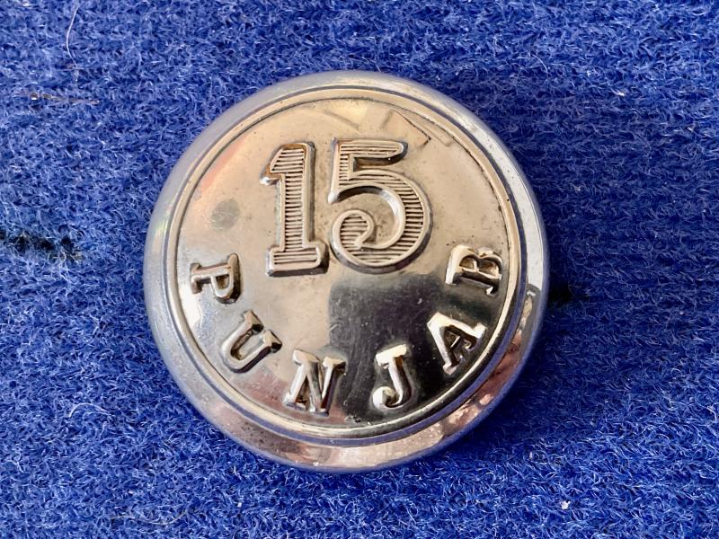 Gradia Militaria - 15th Punjab Regt Chrome plated large button