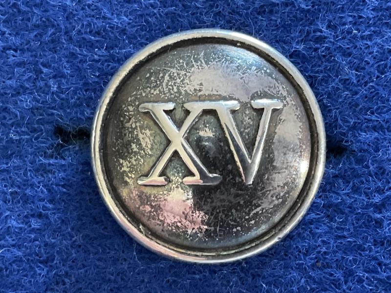 Gradia Militaria - Large 1930 dated silver 3rd BN, 15th Punjab Regt Mess button