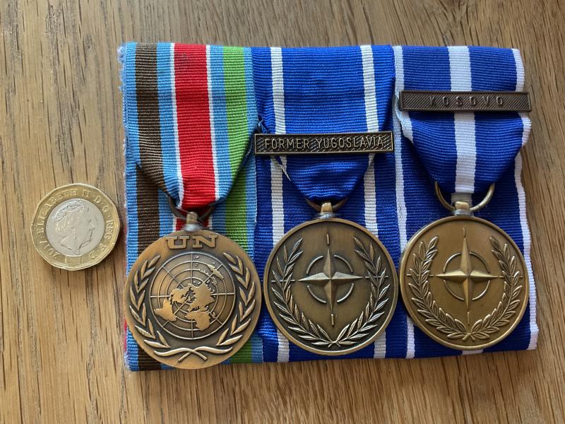 Gradia Militaria - 3 Mounted U.N Medals for KOSOVA & FORMER YUGOSLAVIA