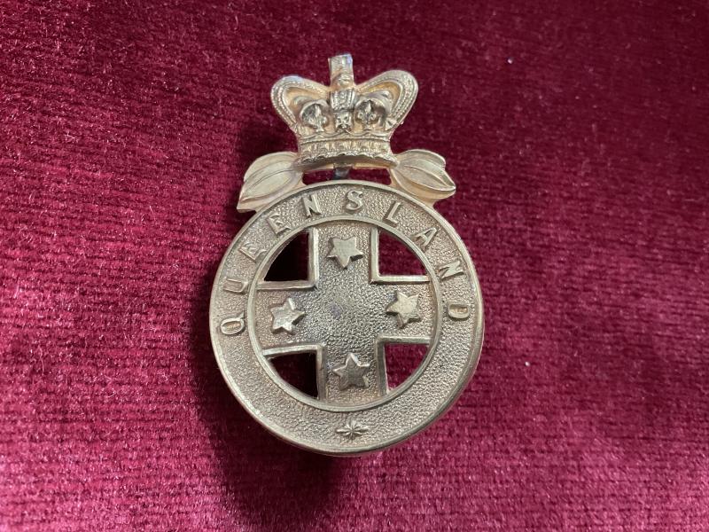 Gradia Militaria - Post 1860 Australian Queensland Mounted Infantry cap badge
