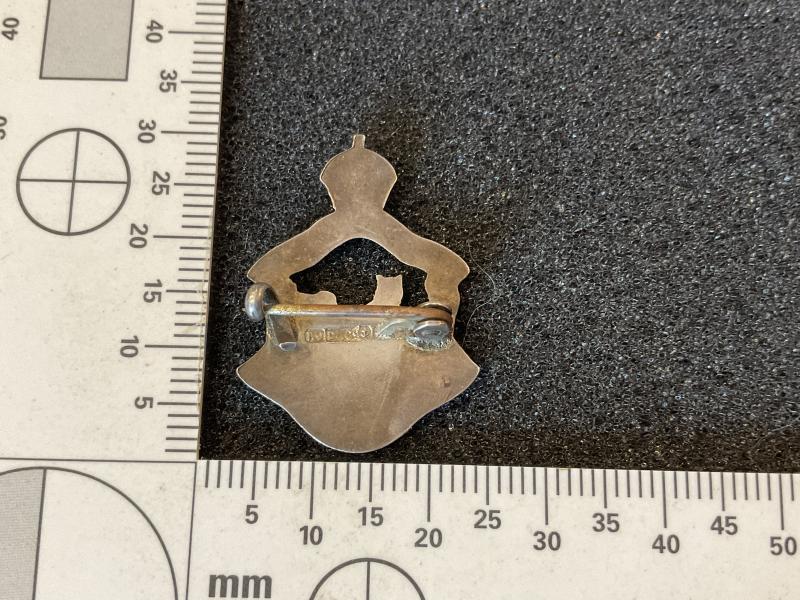 Gradia Militaria - 1914 hallmarked Leicestershire Regiment sweetheart