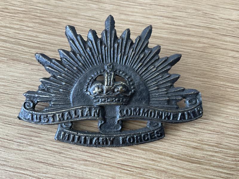 Gradia Militaria - WW1/2 Australian Rising Sun Locally cast , probably Middle East