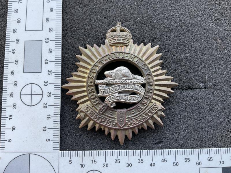 Gradia Militaria - WW2 The Midland Regt (Northumberland & Durham) cap badge
