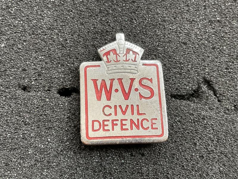 Gradia Militaria - WW2 W.V.S Civil Defence lape/hat badge