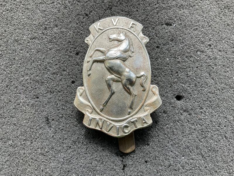 Gradia Militaria - WW1 Kent Volunteer Fencibles V.T.C cap badge