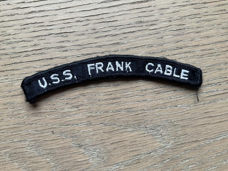Gradia Militaria - U.S.N Shoulder title U.S.S FRANK CABLE