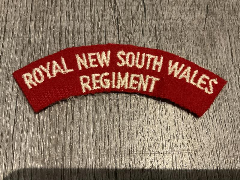 Gradia Militaria - ROYAL NEW SOUTH WALES REGIMENT title