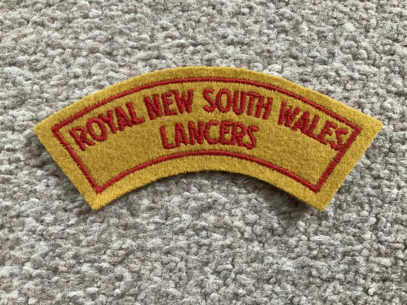 Gradia Militaria - ROYAL NEW SOUTH WALES LANCERS shoulder title