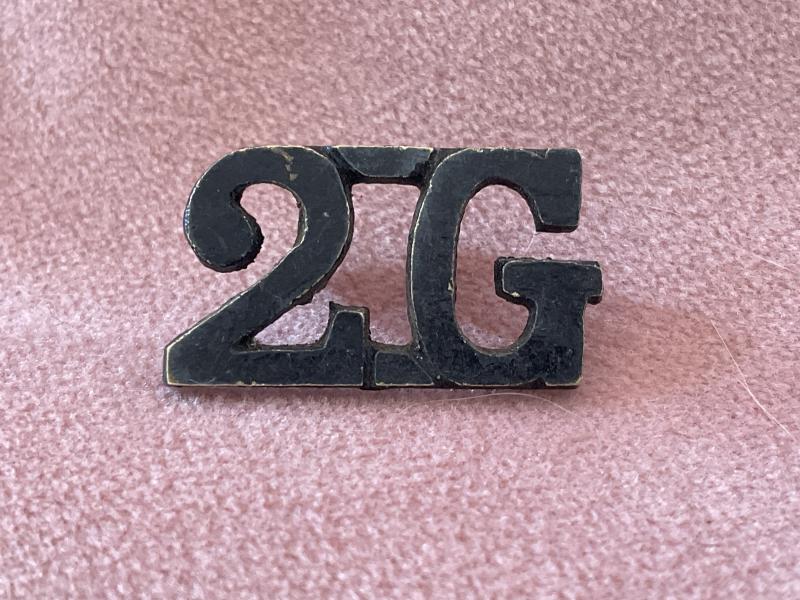 Gradia Militaria - WW2 2nd Gurkhas (2G) metal shoulder title
