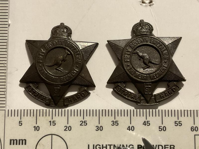 Gradia Militaria - Australian 57th Battalion The Merri Regt collar badges