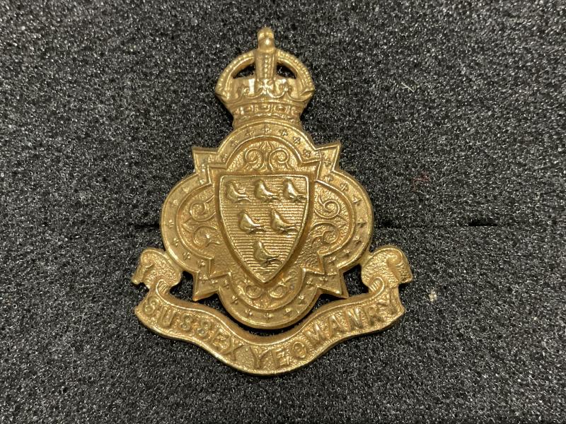 Gradia Militaria - Edwardian Sussex Yeomanry cap badge