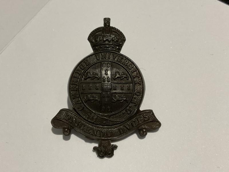 Gradia Militaria - K/C Cambridge University O.T.C Bronze O.S.D cap badge