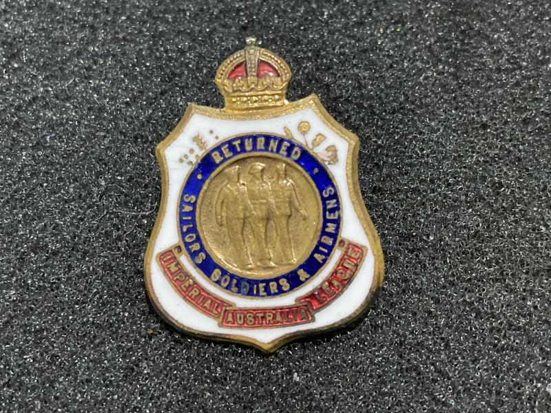Gradia Militaria - WW2 Australian R.S.S.L lapel badge
