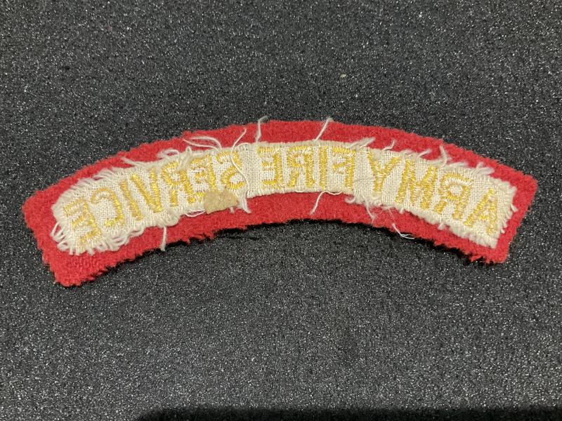 Gradia Militaria - ARMY FIRE SERVICE cloth shoulder title