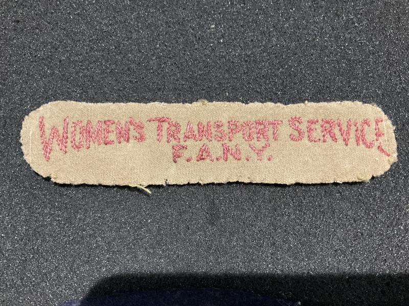 Gradia Militaria - WW2 Womens Transport Service F.A.N.Y cloth title