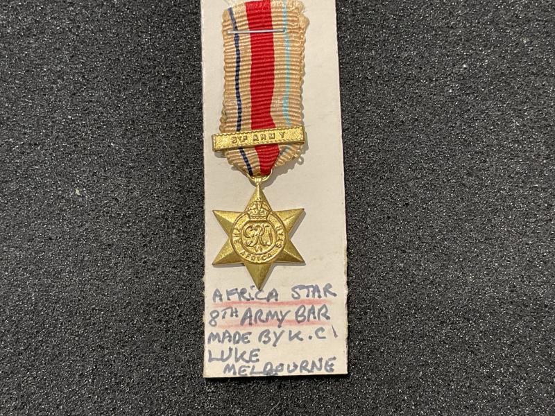Gradia Militaria - Australian made miniature Africa star & 8th Army bar