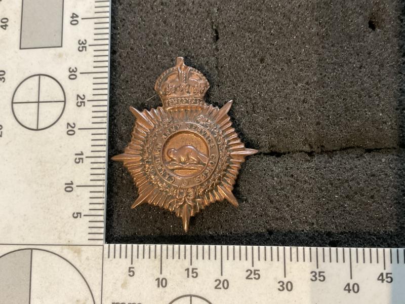 Gradia Militaria - WW1 Canadian Army Service Corps collar badge