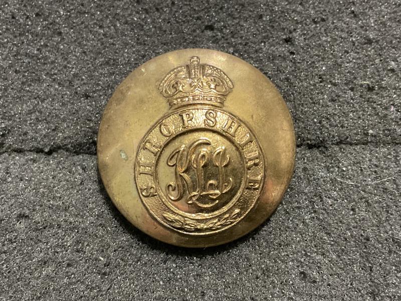 Gradia Militaria - K/C Shropshire Light Infantry gilded brass button