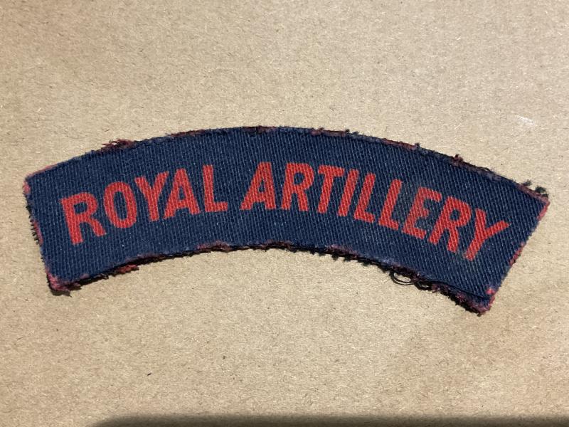 Gradia Militaria - WW2 Printed Royal Artillery shoulder title