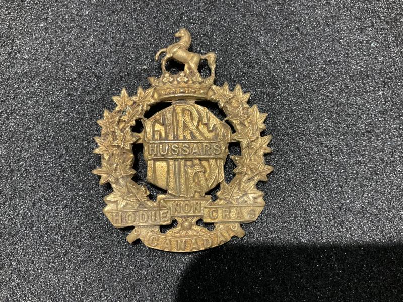 Gradia Militaria - First hussars of Canada cap badge by Gaunt London
