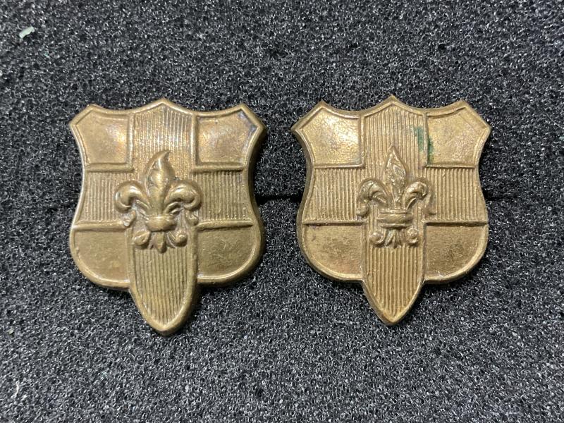 Gradia Militaria - WW1 Loyal North Lancashire Regt O.Rs collars