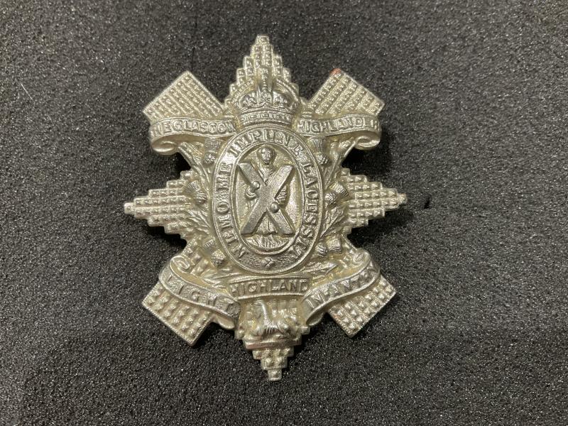 Gradia Militaria - WW2 9th Battalion Glasgow Highlanders Glengarry badge