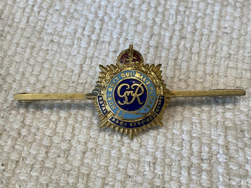 Gradia Militaria - WW2 R.A.S.C enamel & gilt tie pin/ sweetheart