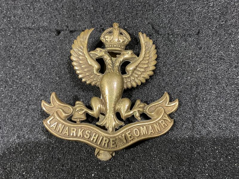Gradia Militaria - WW1 Lanarkshire Yeomanry cap badge