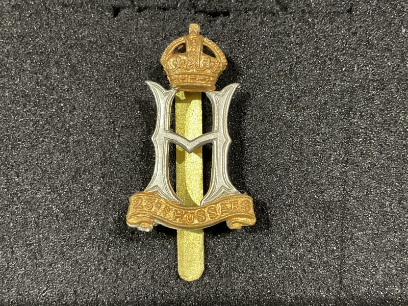 Gradia Militaria - WW2 23rd Hussars cap badge