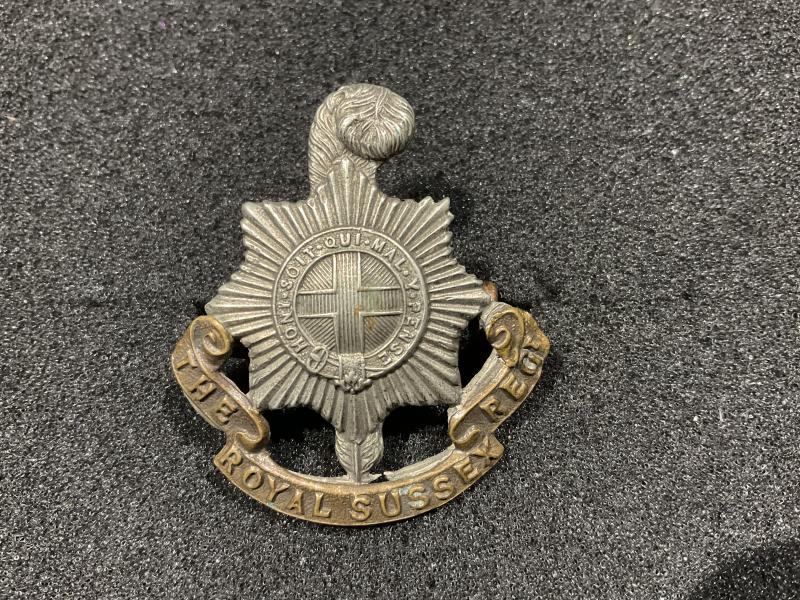 Gradia Militaria - Victorian/Edwardian The Royal Sussex Regt cap badge