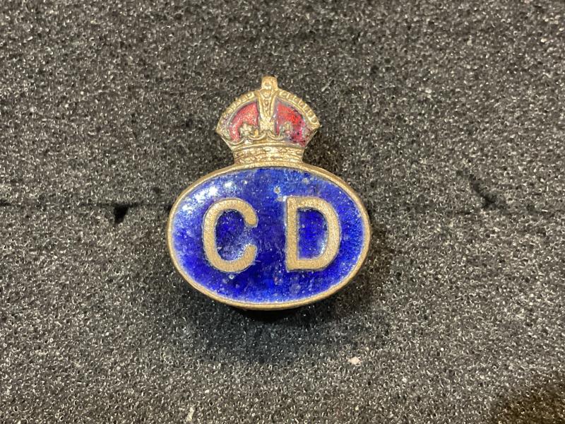 Gradia Militaria - WW2 Civil Defence enamel lapel badge