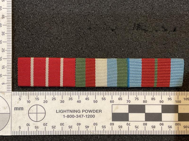 Gradia Militaria - Rhodesian Valour mounted medal ribbon bar of 3