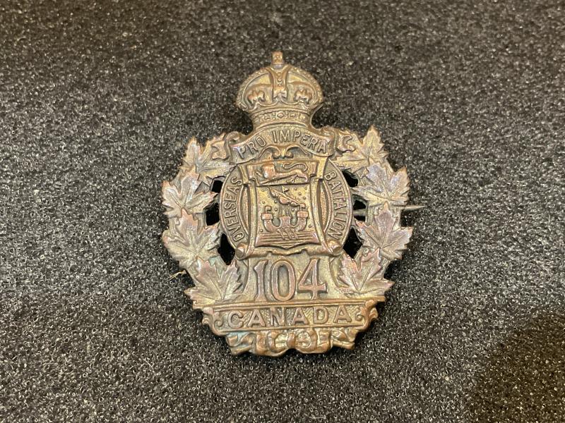 Gradia Militaria - WW1 CEF 104th Infantry Battalion collar/sweetheart