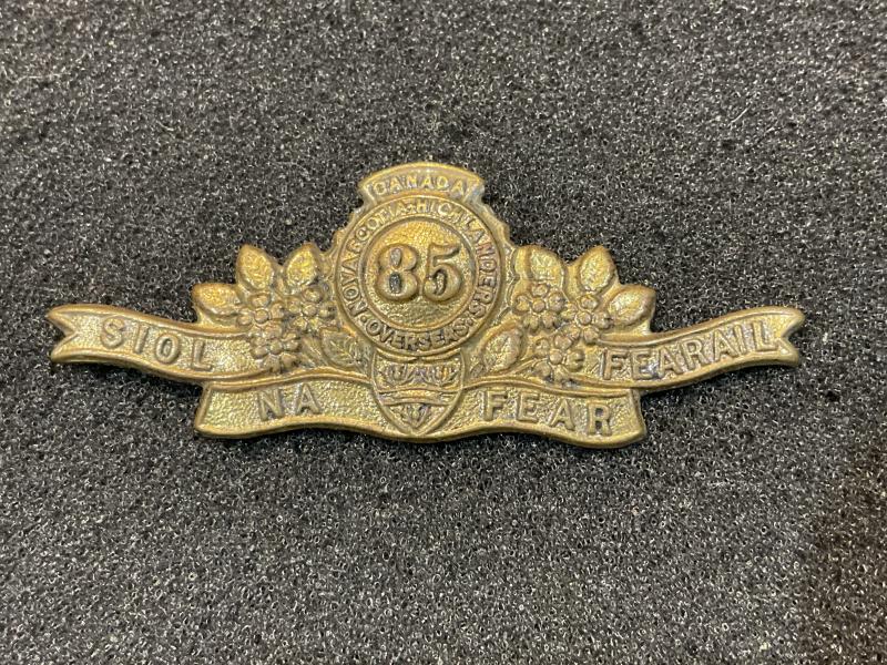 Gradia Militaria - WW1 CEF 85th Infantry Battalion shoulder title