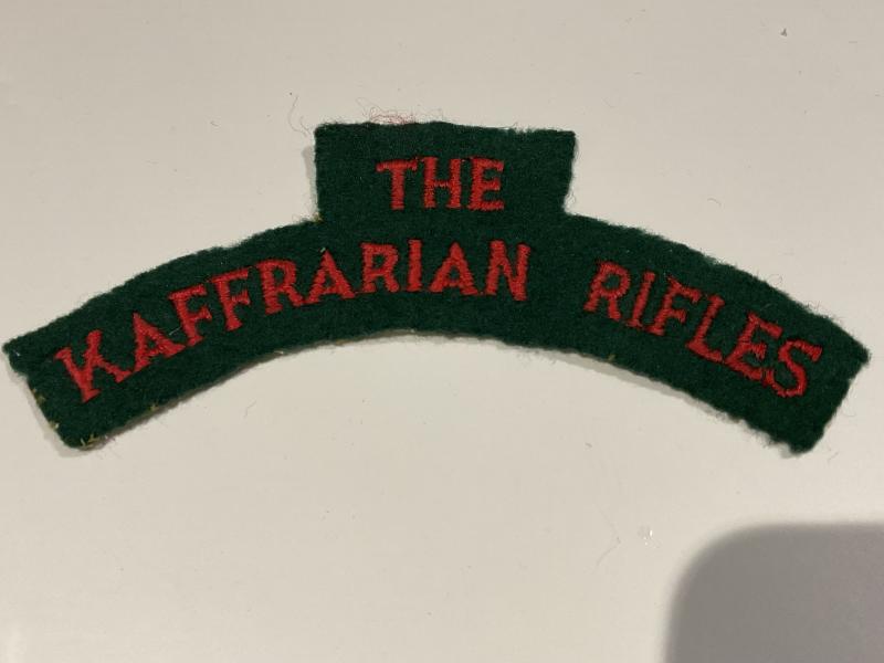 Gradia Militaria - THE KAFFRARIAN RIFLES cloth shoulder title