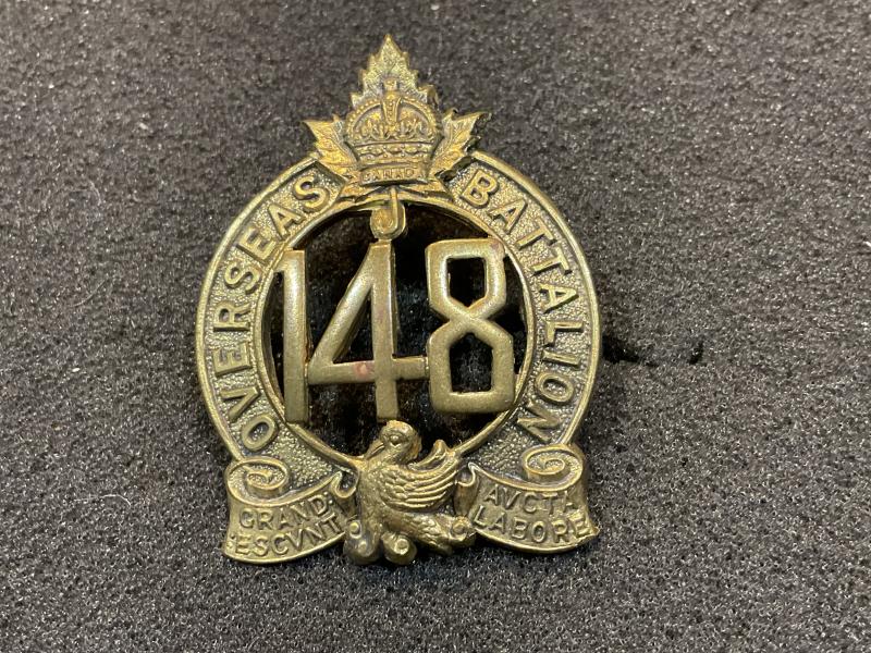 Gradia Militaria - WW1 CEF 148th Infantry Battalion cap badge