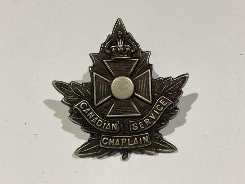 Gradia Militaria - WW1 Canadian Service Chaplains collar badge