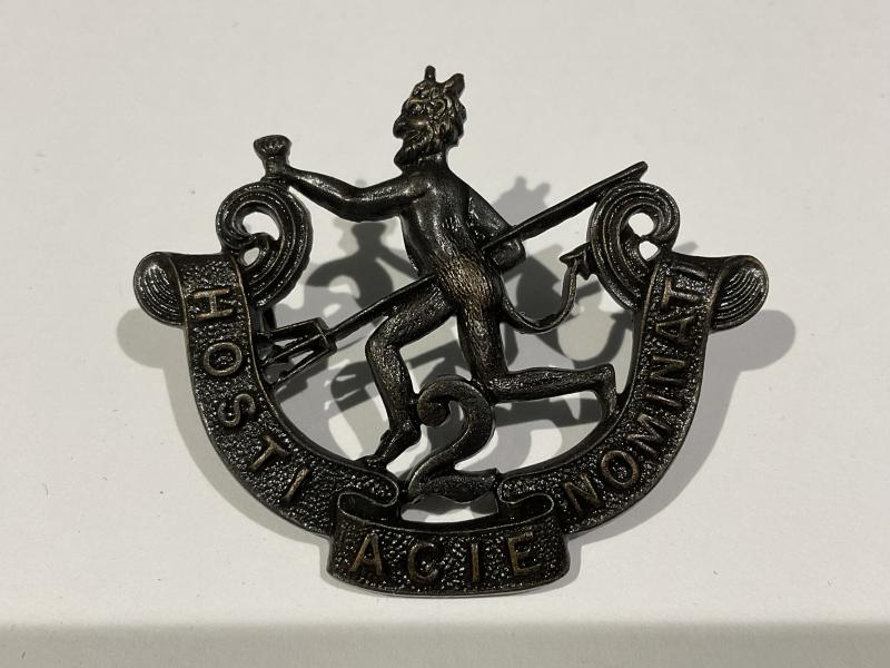 Gradia Militaria - WW1 CEF 90th (Winnipeg Rifles) Black Devils cap badge