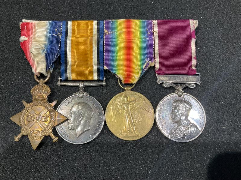 Gradia Militaria - WW1 Trio & LSGC with INDIA bar to Staff Sgt Major Leach