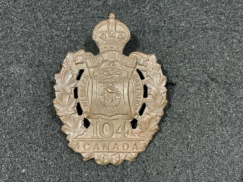 Gradia Militaria - WW1 CEF 104th Infantry Battalion cap badge