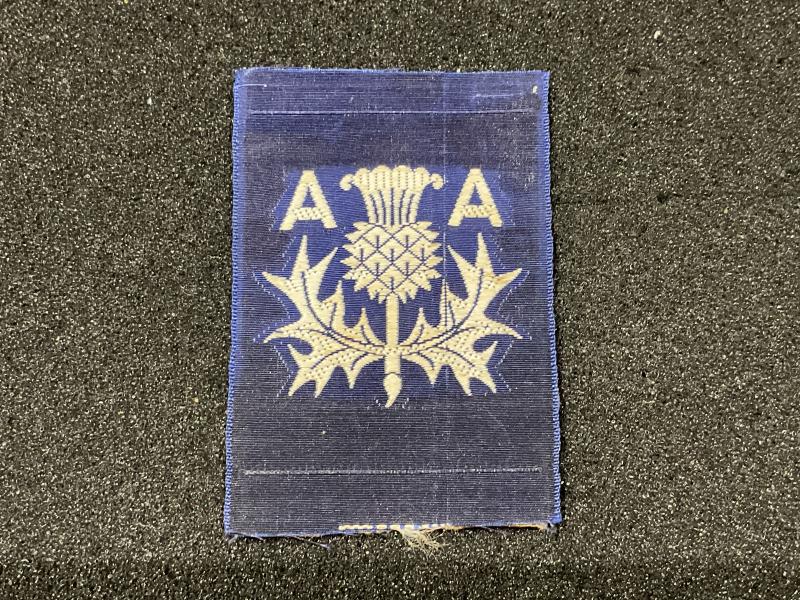 Gradia Militaria - WW2 3rd Anti Aircraft Division silk formation sign