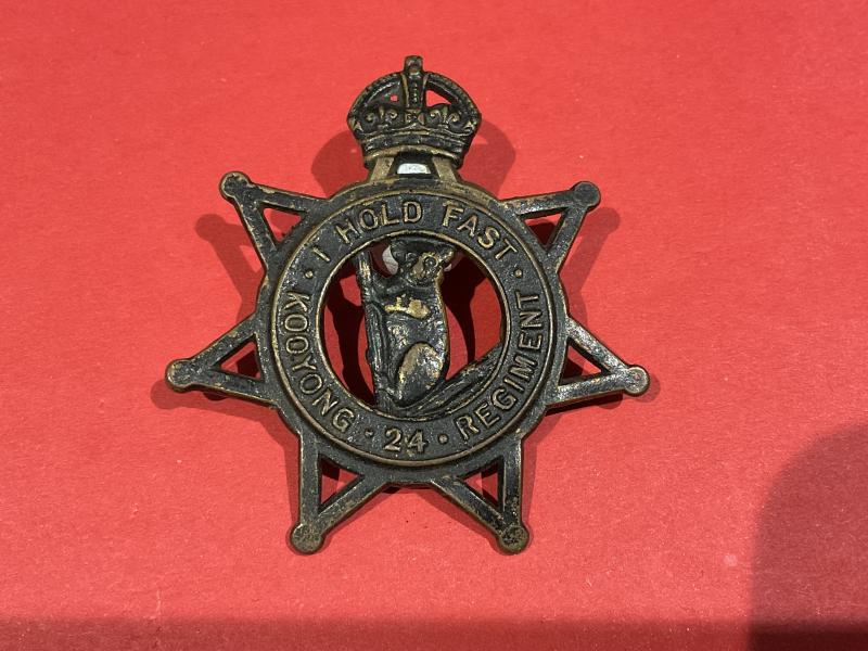 Gradia Militaria - Australian 24th Inf Batt (Kooyong Regiment) cap badge