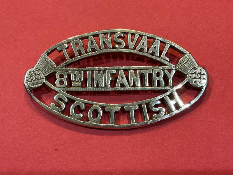 Gradia Militaria - WW1 8th Infantry Transvaal Scottish shoulder title