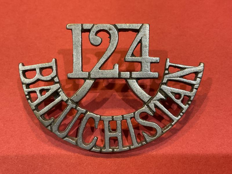 Gradia Militaria - Indian 124th BALUCHISTAN shoulder title 1903-22