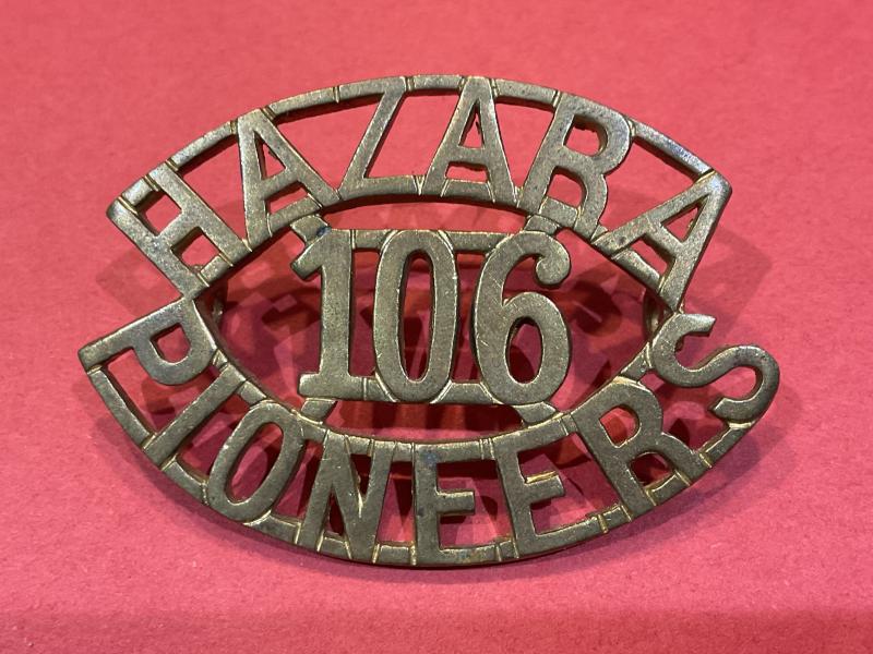 Gradia Militaria - Indian 106th HAZARA PIONEERS shoulder title