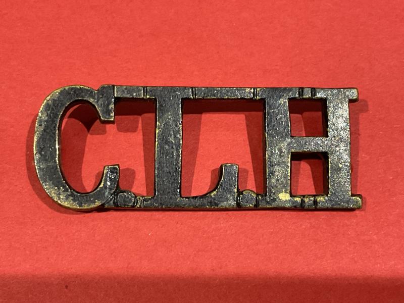 Gradia Militaria - Indian C.L.H (Calcutta Light Horse) shoulder title